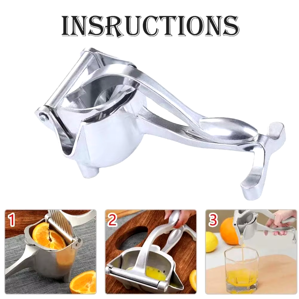 Manual Juice Squeezer Aluminum Alloy Hand Pressure Juicer Pomegranate Orange Lemon Sugar Cane Juice Kitchen Bar Fruit Tools Acce