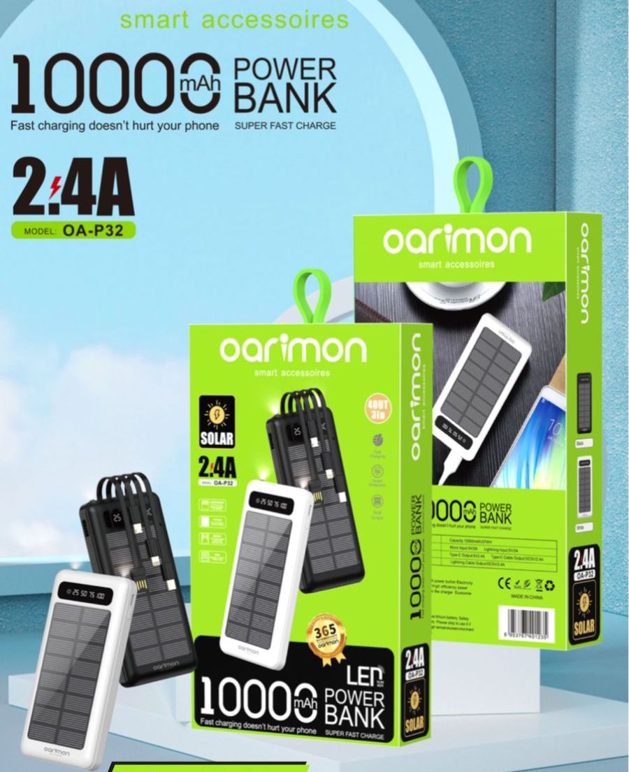 2.4A MODEL OA-P32 10000mAh POWER BANK