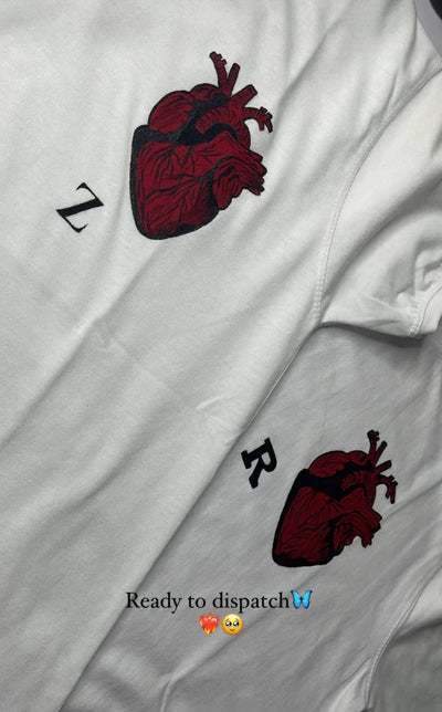 HUMAN HEART PRINTED T SHIRT