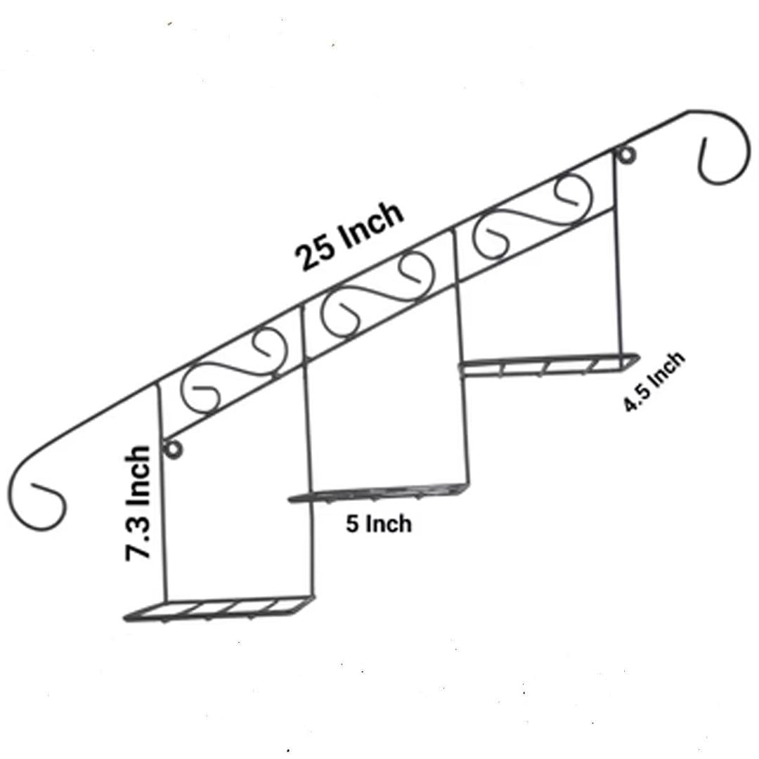 Staircase Floral Display Wall Basket