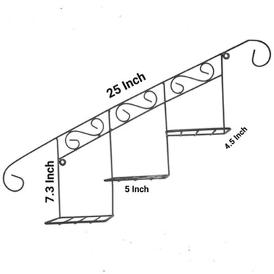 Staircase Floral Display Wall Basket