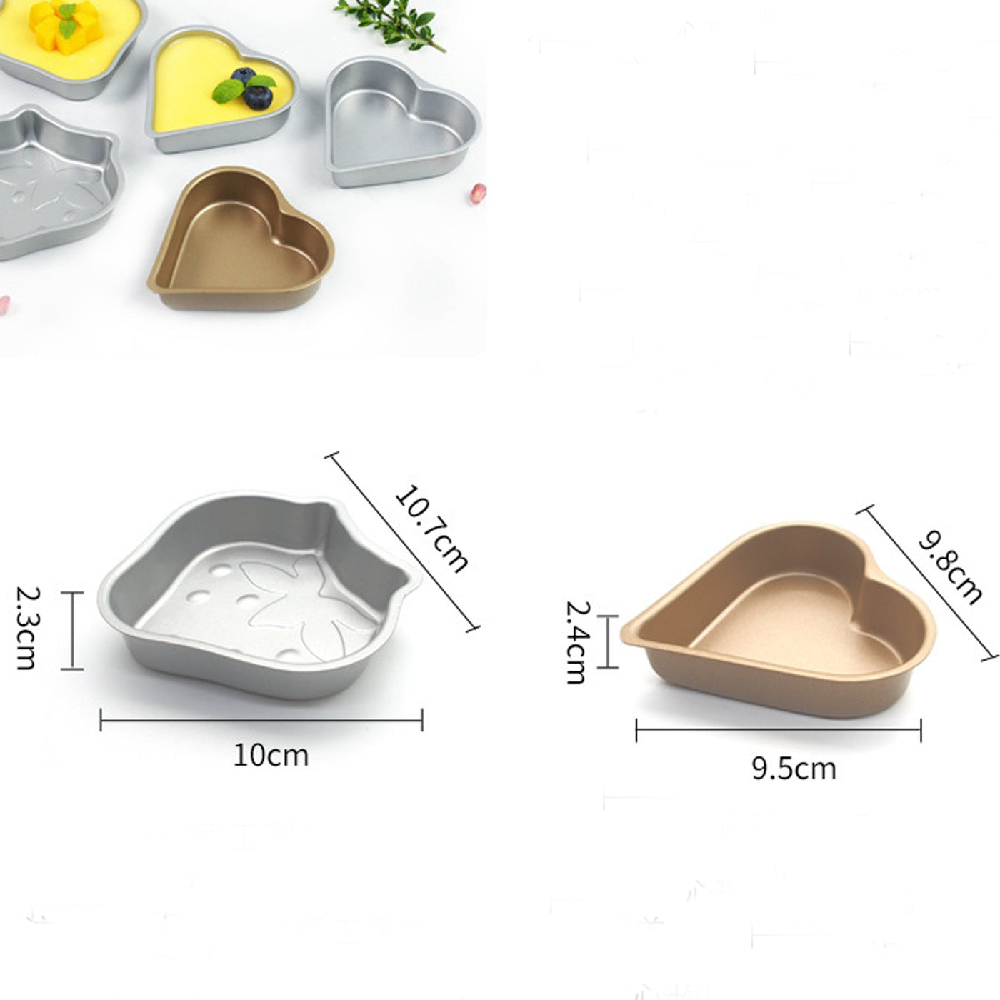 6pcs Non-stick cake mold